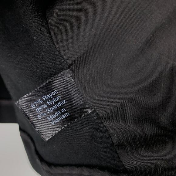 Lane Bryant Single Button Ponte Knit Blazer Jacket Womens Sz 18 Black Stretch - Picture 6 of 6